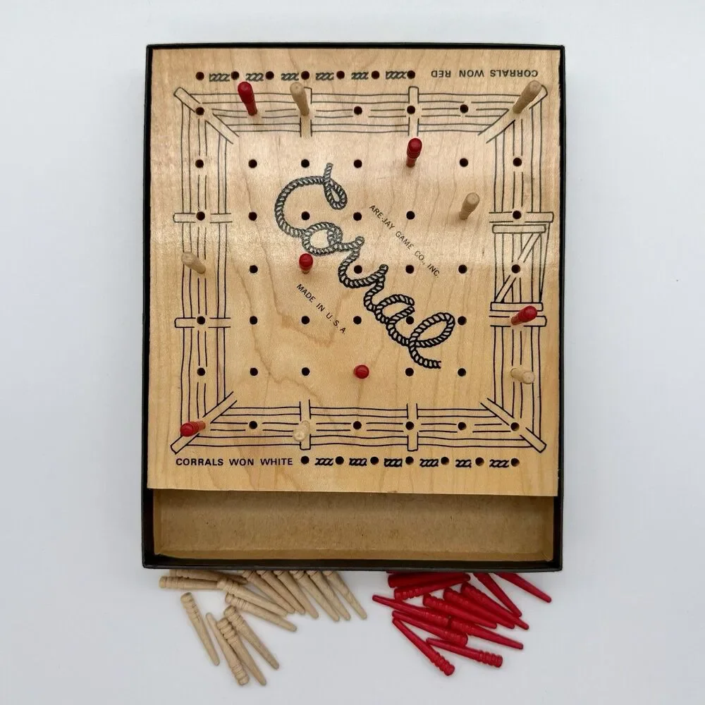 Vintage Corral Ropin' Good Fun For Everyone Peg Game by Are-Jay Game Co. Ohio
